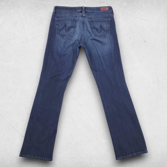 AG Jeans Women 28R Blue Angelina Petite Boot Stretch Y2K Western Cowgirl Chic - Picture 2 of 11